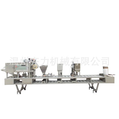 供應(yīng)四川新鮮鴨血豆腐全自動灌裝封口機(jī)內(nèi)酯豆腐全自動灌裝封口機(jī)