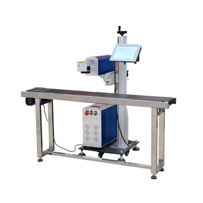 百聚30W飛行流水線激光打碼機批發貼牌定制代發