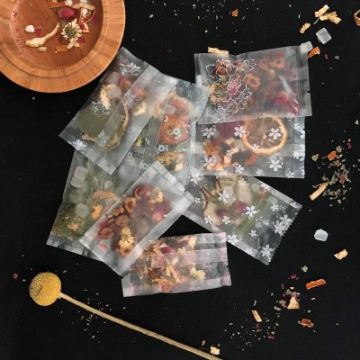 廠家現貨透明茶袋花茶袋子烘焙花果茶透明磨砂小包裝袋花茶袋