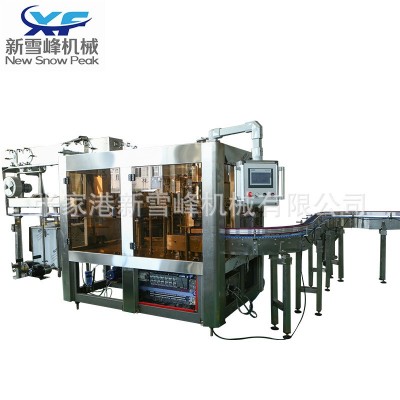 果汁飲料灌裝機全自動洗灌封三合一果汁灌裝生產線液體飲料灌裝機