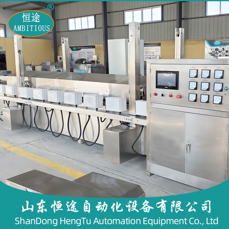 咪咪條面食油炸生產線油條麻花油炸設備大型連續式自動控溫油炸機