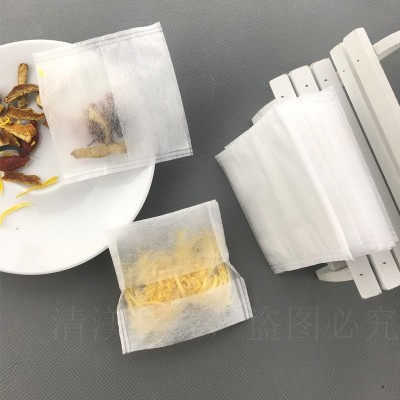 直銷艾絨包花茶袋過濾袋玉米纖維反折茶包袋茶葉袋 一次性空茶包