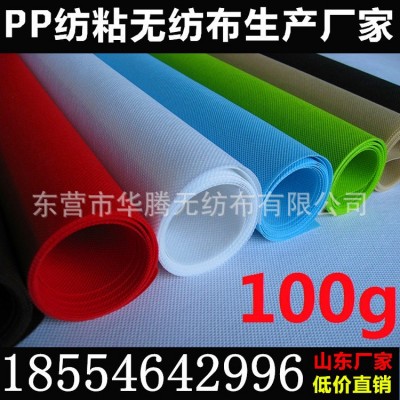 生產(chǎn)廠家銷售批發(fā)白色彩色丙綸無紡布材料包裝家紡100克無紡布