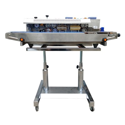 全良牌連續封口機商用全自動抽真空充氮氣氧氣墨輪有色印字包裝機