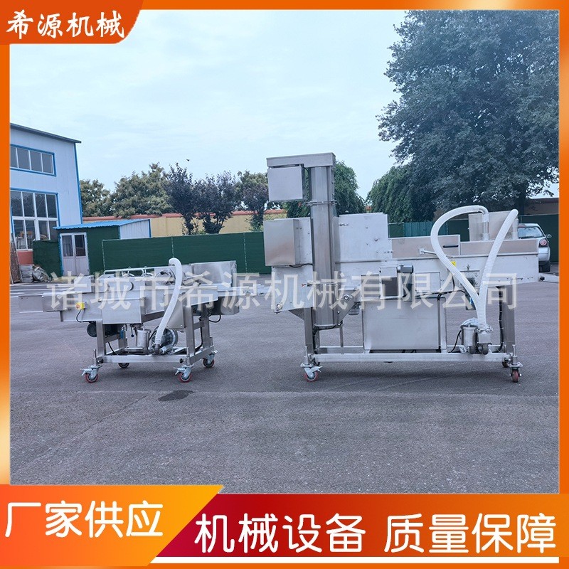 上漿機廠家 滾筒上粉機生 產線 小酥肉雞塊上糠裹粉設備上漿機
