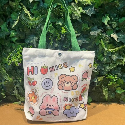 可愛創(chuàng)意伴手禮帆布袋幼兒園活動(dòng)禮品周歲滿月跨境帆布包現(xiàn)貨批發(fā)