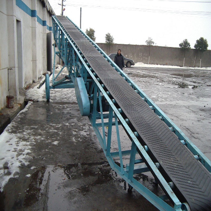 小型爬坡帶式物料輸送機 集裝箱裝卸貨皮帶輸送機 砂石料場傳送機