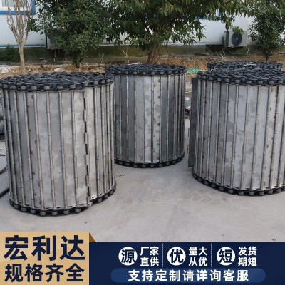 不銹鋼鏈板傳動食品工業(yè)板鏈?zhǔn)經(jīng)_孔傳送帶茶葉烘干熱處理輸送帶