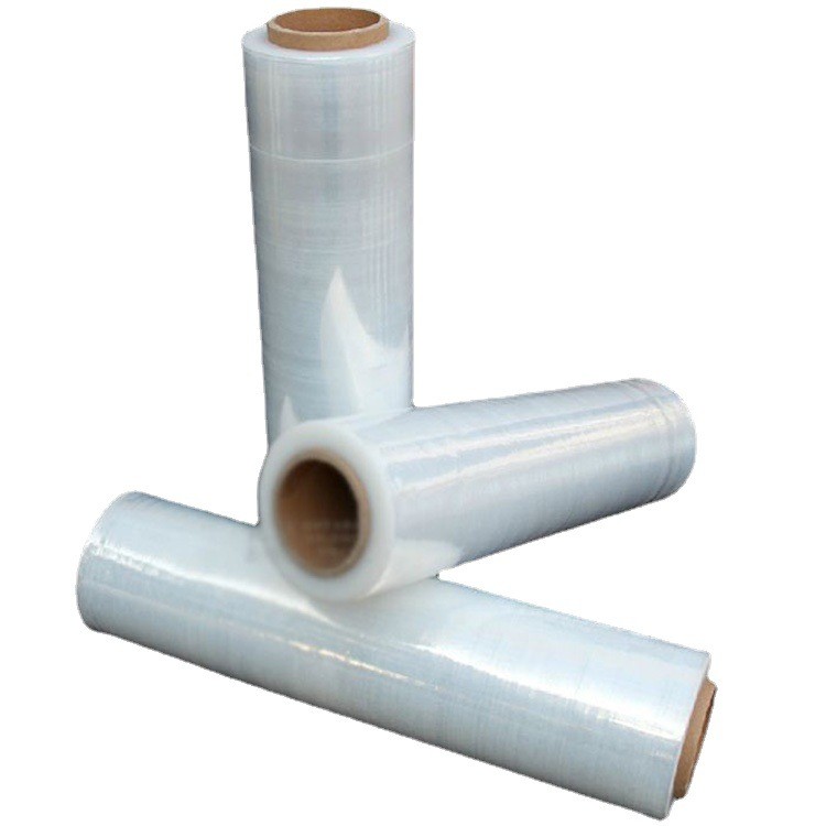 廠家直銷透明pe拉伸膜PE纏繞膜打包膜包裝纏繞膜規格定制