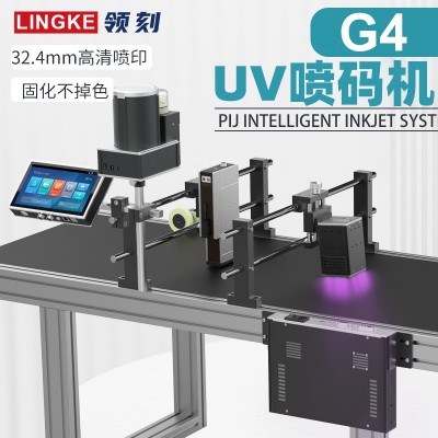 G4UV理光全自動噴碼機生產線高速噴印包裝盒二維碼噴碼機32.4mm